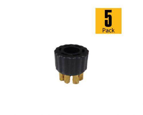 A275 004 Brass Utility Brush 5 Pack Steam Cleaner Accessory